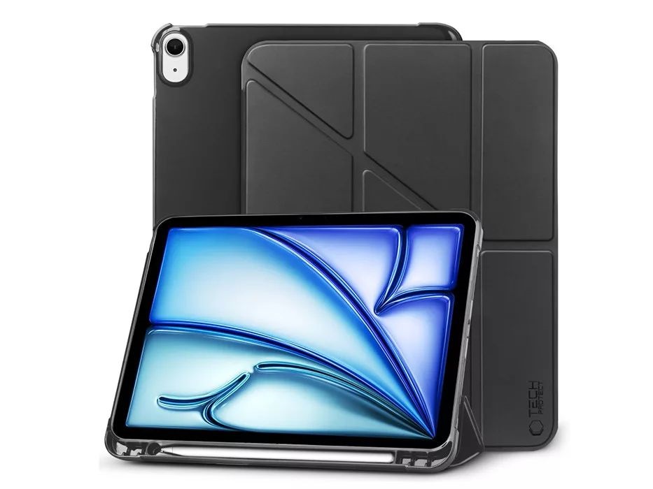 Tech-Protect TP308729 iPad Air 4/5 (2020/2022) 10.9/iPad Air 6(2024) 11 Origami fekete tablet tok