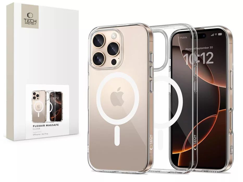 Tech-Protect TP371839 Apple iPhone 16 Pro FlexAir MagSafe átlátszó szilikon tok