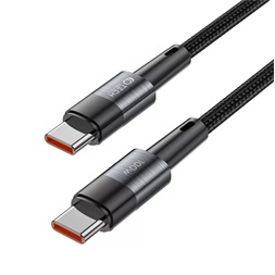 Tech-Protect TP606133 Type-C to Type-C 2m 100W PD fekete adat- és töltőkábel