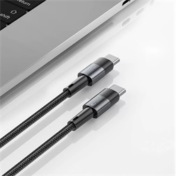 Tech-Protect TP606133 Type-C to Type-C 2m 100W PD fekete adat- és töltőkábel