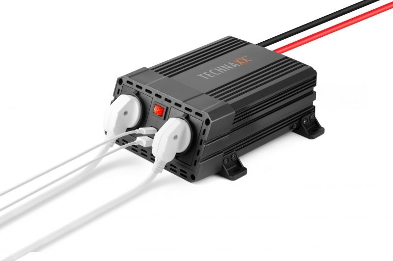 Technaxx TE19 600W 1xUSB-C 1xUSB 2x230V autós inverter