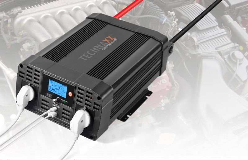 Technaxx TE20 2000W 1xUSB-C 1xUSB 1x230V autós inverter