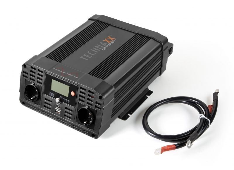 Technaxx TE22 2000W 2xUSB 2x230V autós inverter