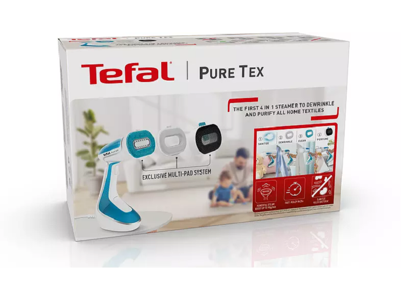 Tefal DT9530E1 Pure Tex kék-fehér kézi ruhagőzölő