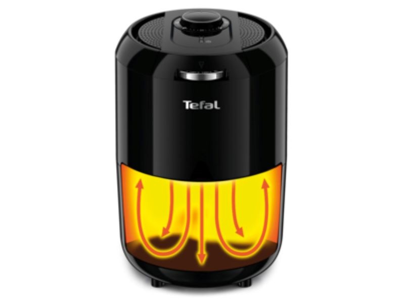Tefal EY101815 Easy Fry Compact fekete 1,6 L forrólevegős sütő (Újracsomagolt)