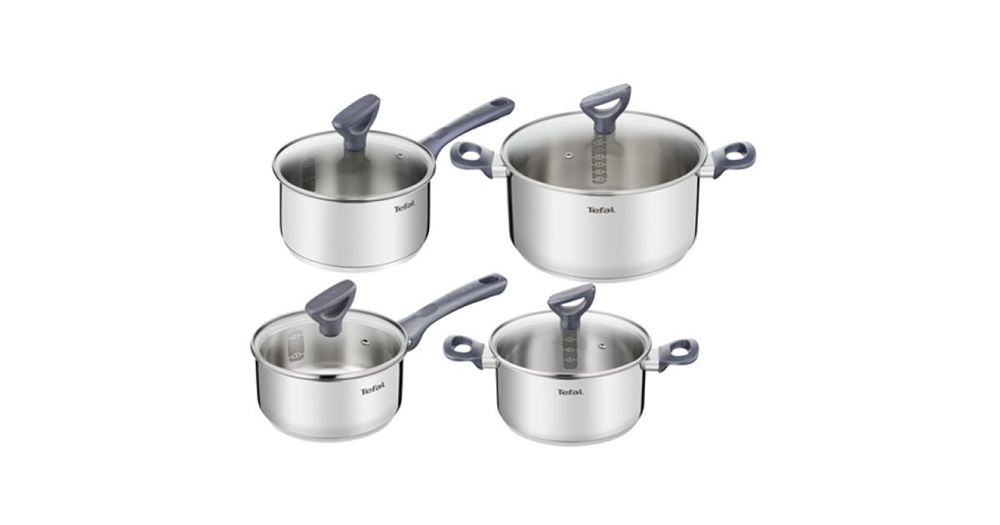 Tefal G712S855 Daily Cook 8 db-os Inox edénykészlet
