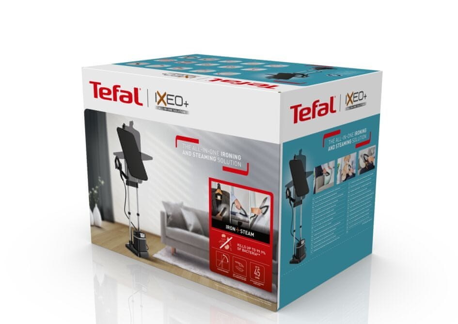 Tefal IXEO+ QT1510E0 fekete álló ruhagőzölő