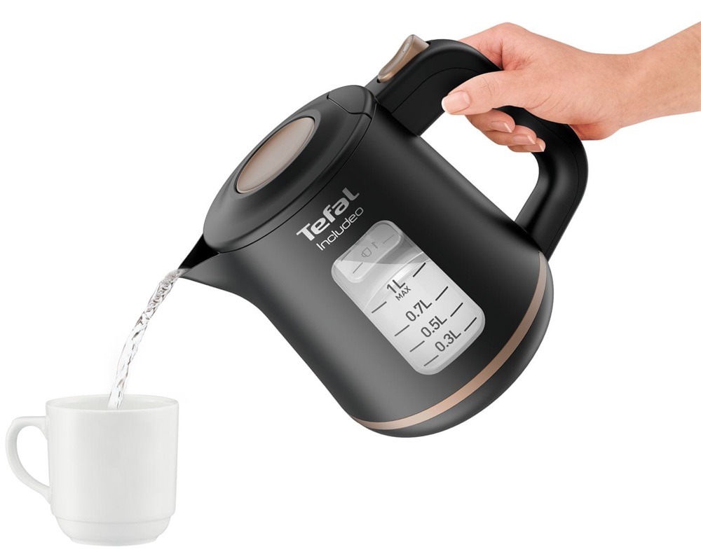 Tefal KI533811 1L-es fekete vízforraló (Újszerű)