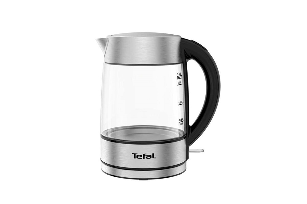 Tefal KI772D38 1,7L-es inox üveg vízforraló