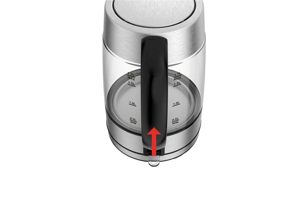 Tefal KI772D38 1,7L-es inox üveg vízforraló