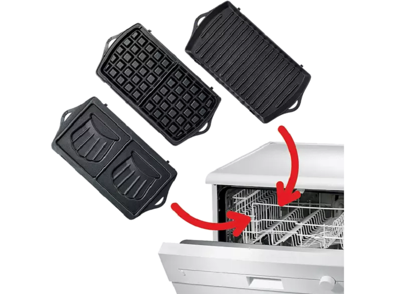 Tefal SW614831 Breaktime 3in1 inox-fekete gorfi - grill/panini - szendvicssütő