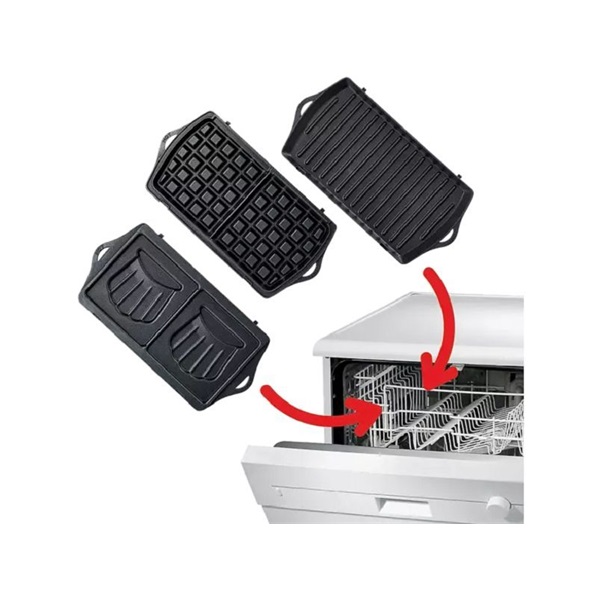 Tefal SW614831 Breaktime 3in1 inox-fekete gorfi - grill/panini - szendvicssütő (Újszerű)