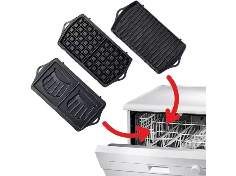 Tefal SW614831 Breaktime 3in1 inox-fekete gorfi - grill/panini - szendvicssütő (Újszerű)