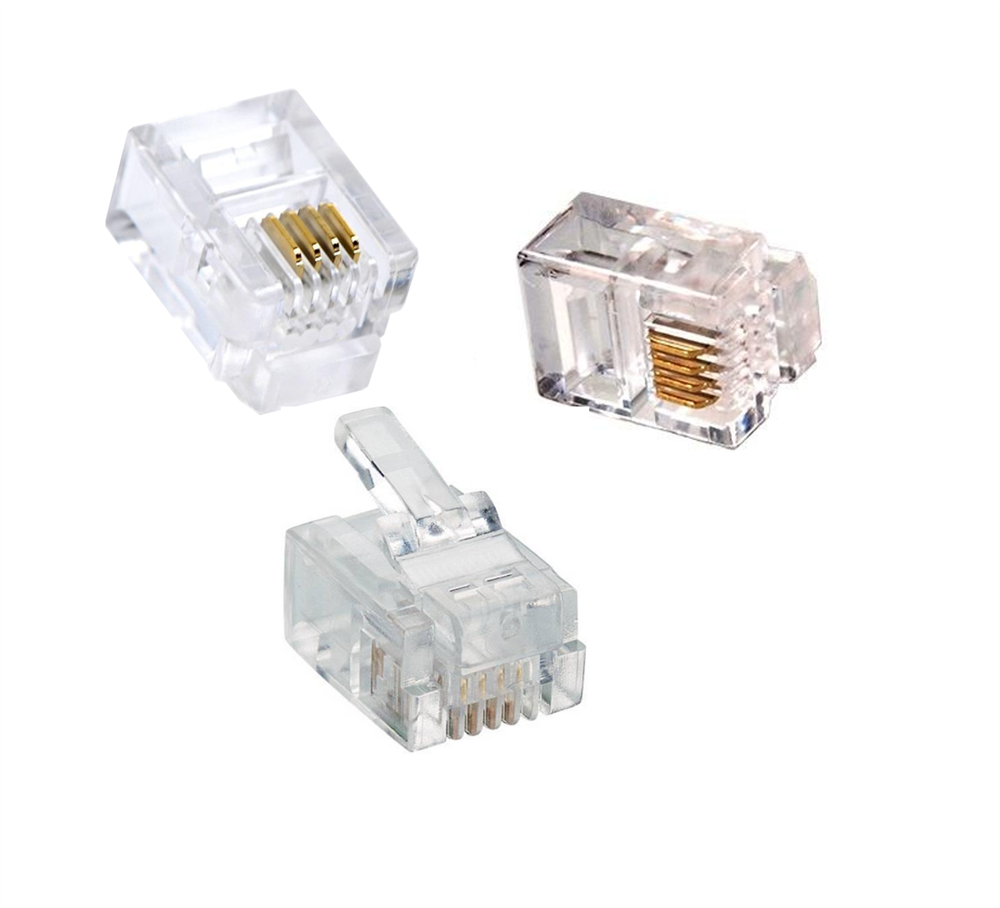 Telefon dugó 6P4C (100 db/csomag)