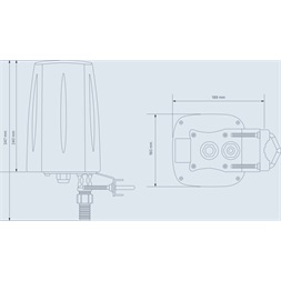 Teltonika PR1ICA70 kültéri IP67 4,5dBi 5G LTE Wi-Fi/GPS Omni antenna Teltonika RUTX50 routerhez
