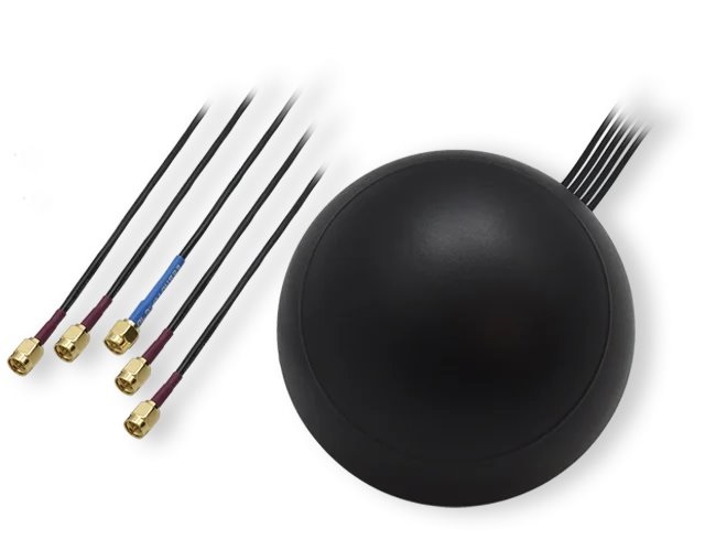 Teltonika PR1KCL28 combo Quad Mobile/GNSS SMA tető antenna
