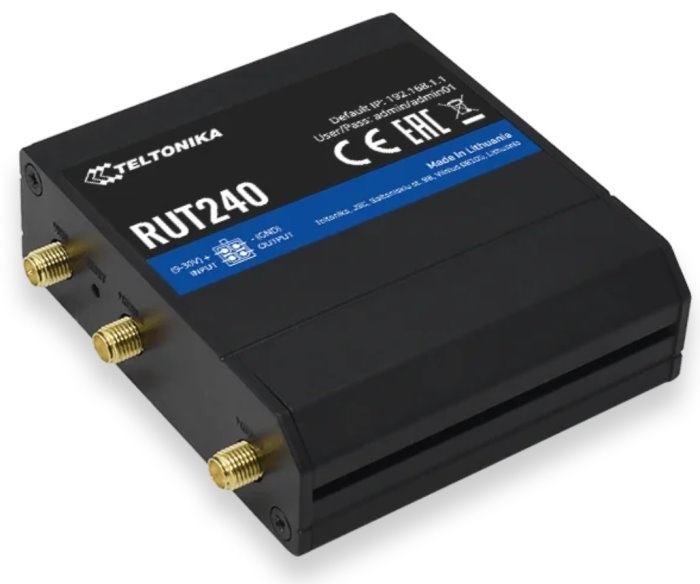 Teltonika RUT240 1x10/100Mbps LAN 1xminiSIM 4G/LTE CAT4 Vezeték nélküli ipari router