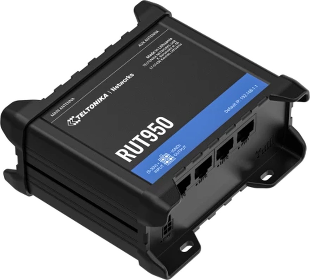 Teltonika RUT950 3x10/100Mbps LAN 2xminiSIM WiFi 4G/LTE CAT4 Vezeték nélküli ipari router