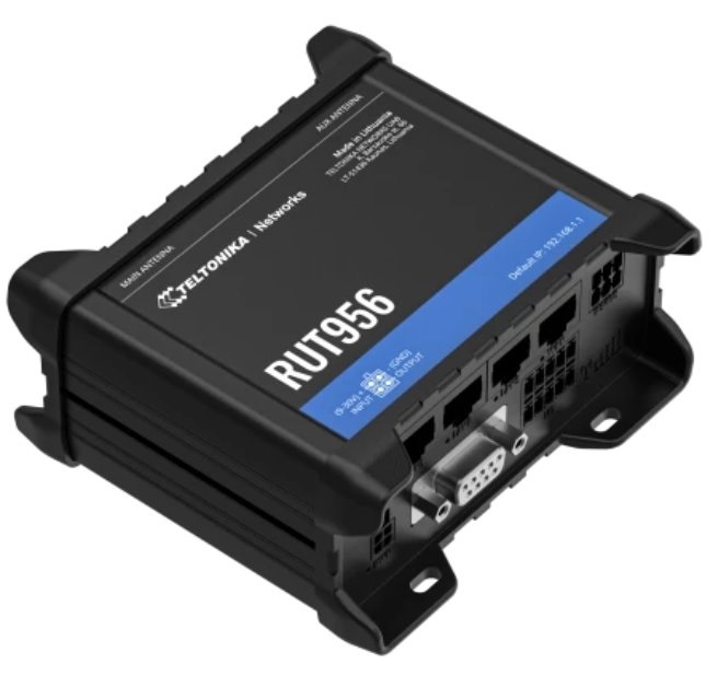Teltonika RUT956 3x10/100Mbps LAN 1x10/100Mbps LAN/WAN port 2xminiSIM 4G/LTE Vezeték nélküli ipari router