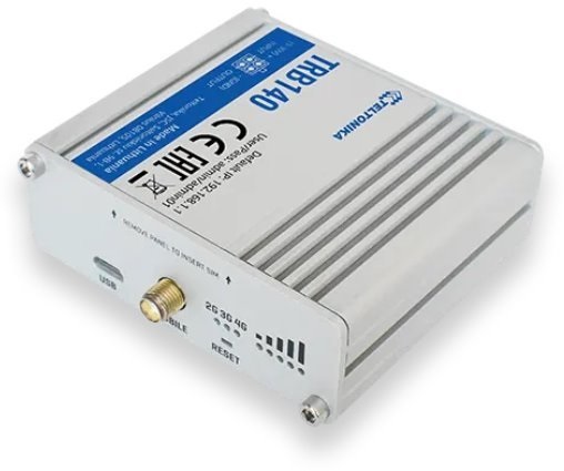 Teltonika TRB140 1xGbE LAN 1xminiSIM 4G/LTE CAT4 Gigabit ipari Ethernet IoT gateway
