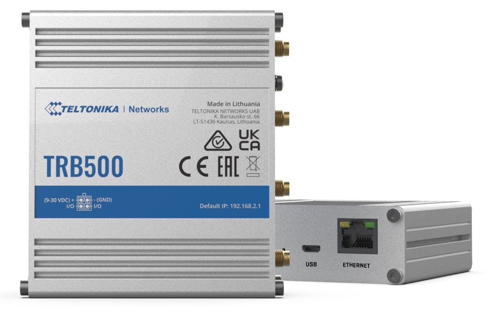 Teltonika TRB500 10/100/1000 Mbps LAN 1xminiSIM 5G ipari gateway