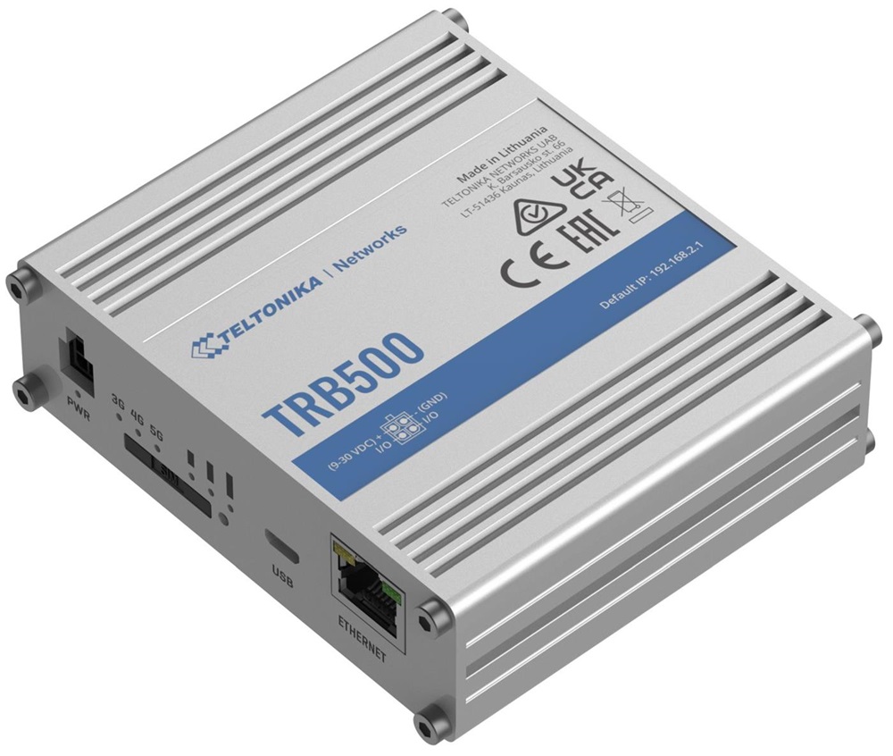 Teltonika TRB500 10/100/1000 Mbps LAN 1xminiSIM 5G ipari gateway