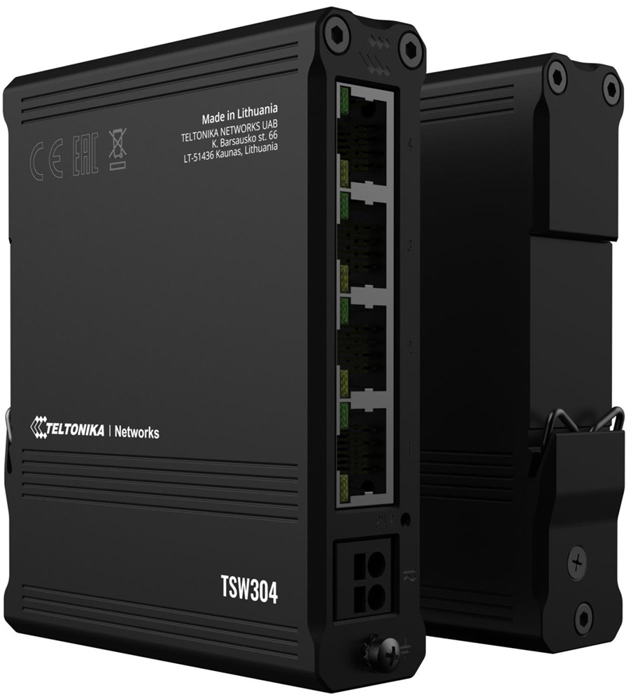 Teltonika TSW304 4x GbE LAN nem menedzselhető switch
