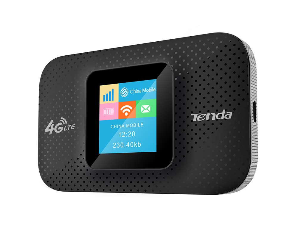 Tenda 4G185 4G/LTE LCD kijelzős hordozható mobil router