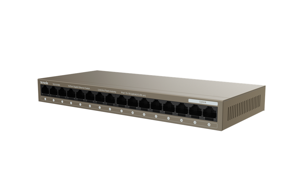 Tenda TEG1016M 16xGbE LAN port nem menedzselhető asztali switch