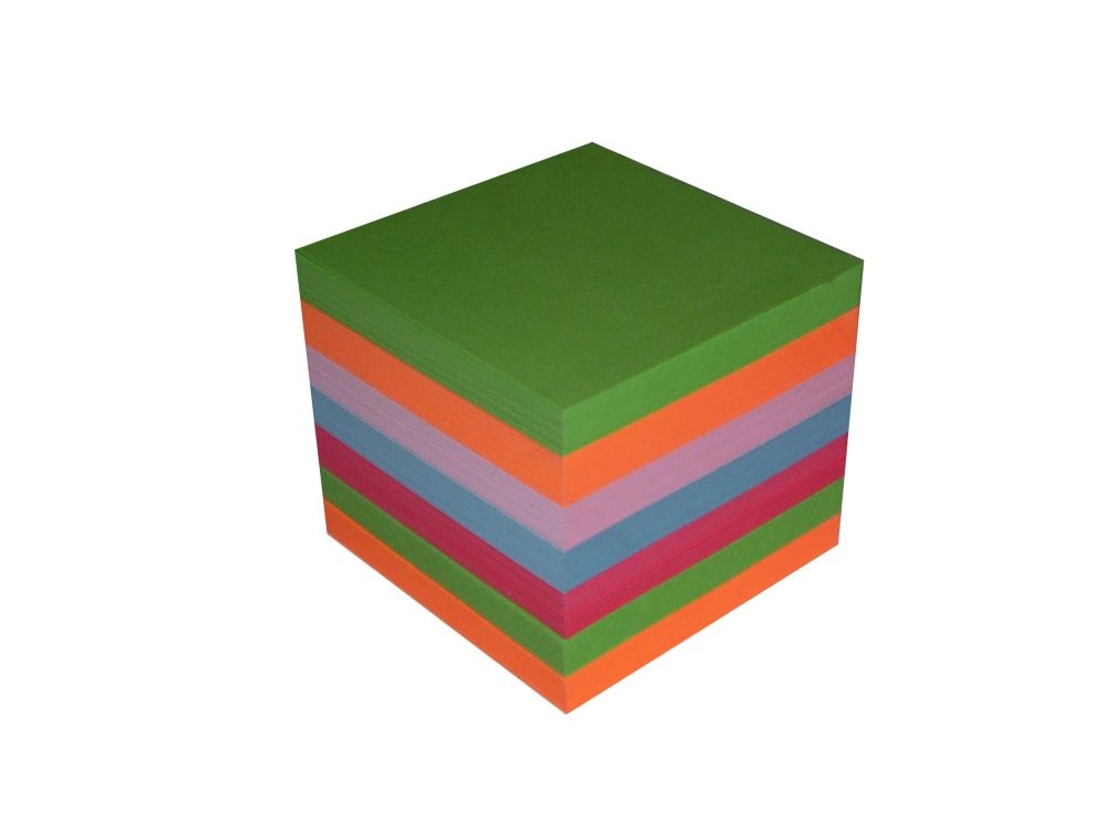 8,5x8,5x7cm színes tépőtömb