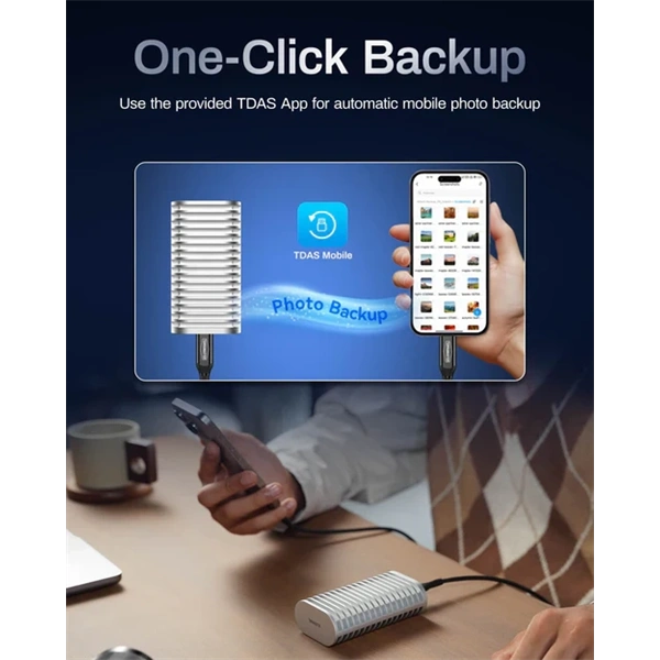 TerraMaster D1-SSD-P(4GB) 8 TB USB4 40Gbps NVMe M.2 2280 SSD DAS