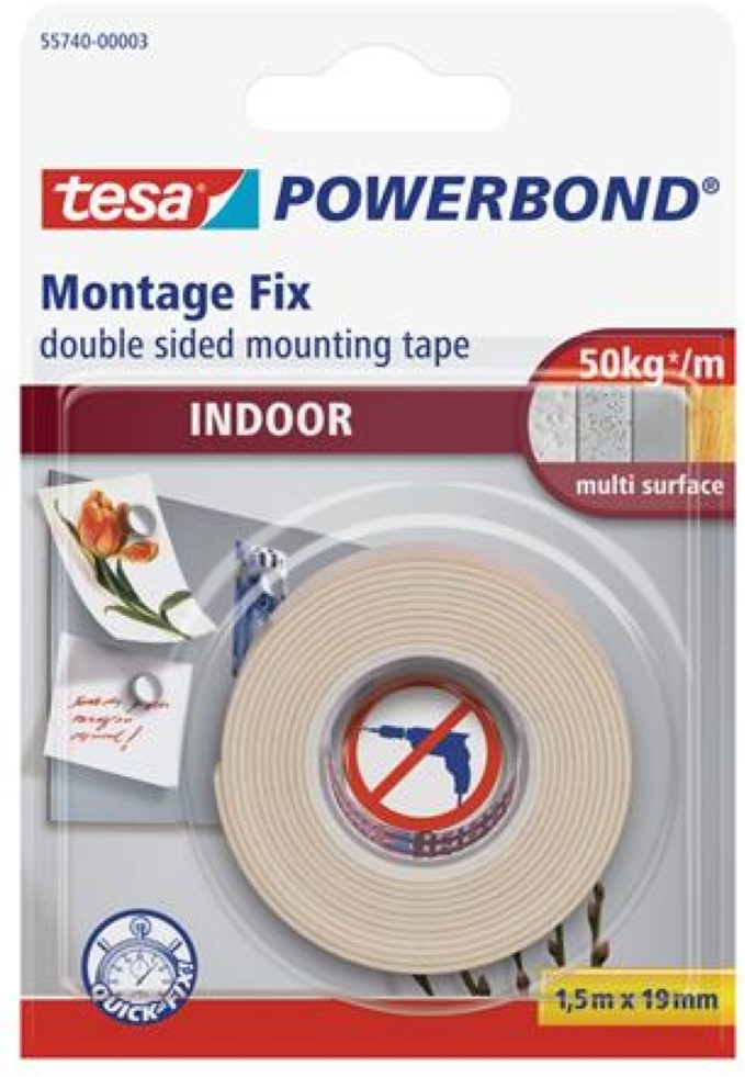 Tesa 55740 1,5mx19 mm beltéri montázsszalag