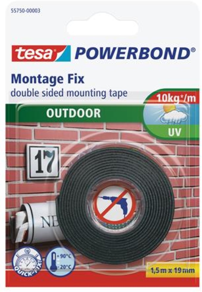 Tesa 55750 1,5mx19 mm kültéri montázsszalag