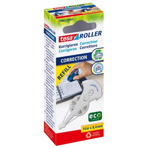 Tesa 59881 14mx8,4mm hibajavító roller utántöltő kazetta