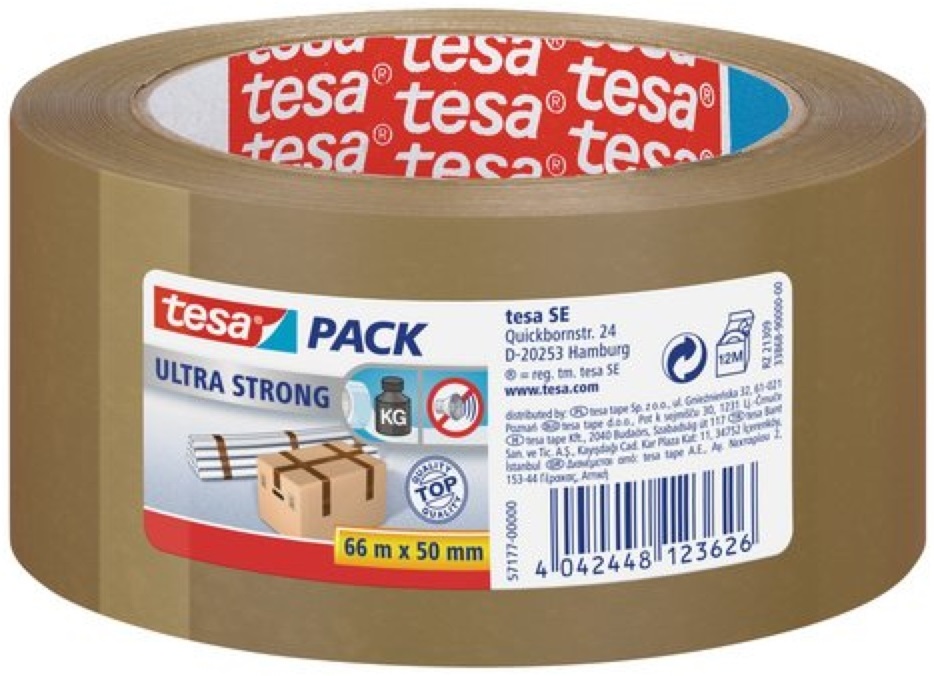 Tesa 57177 50mmx66 m ultraerős barna csomagzáró szalag