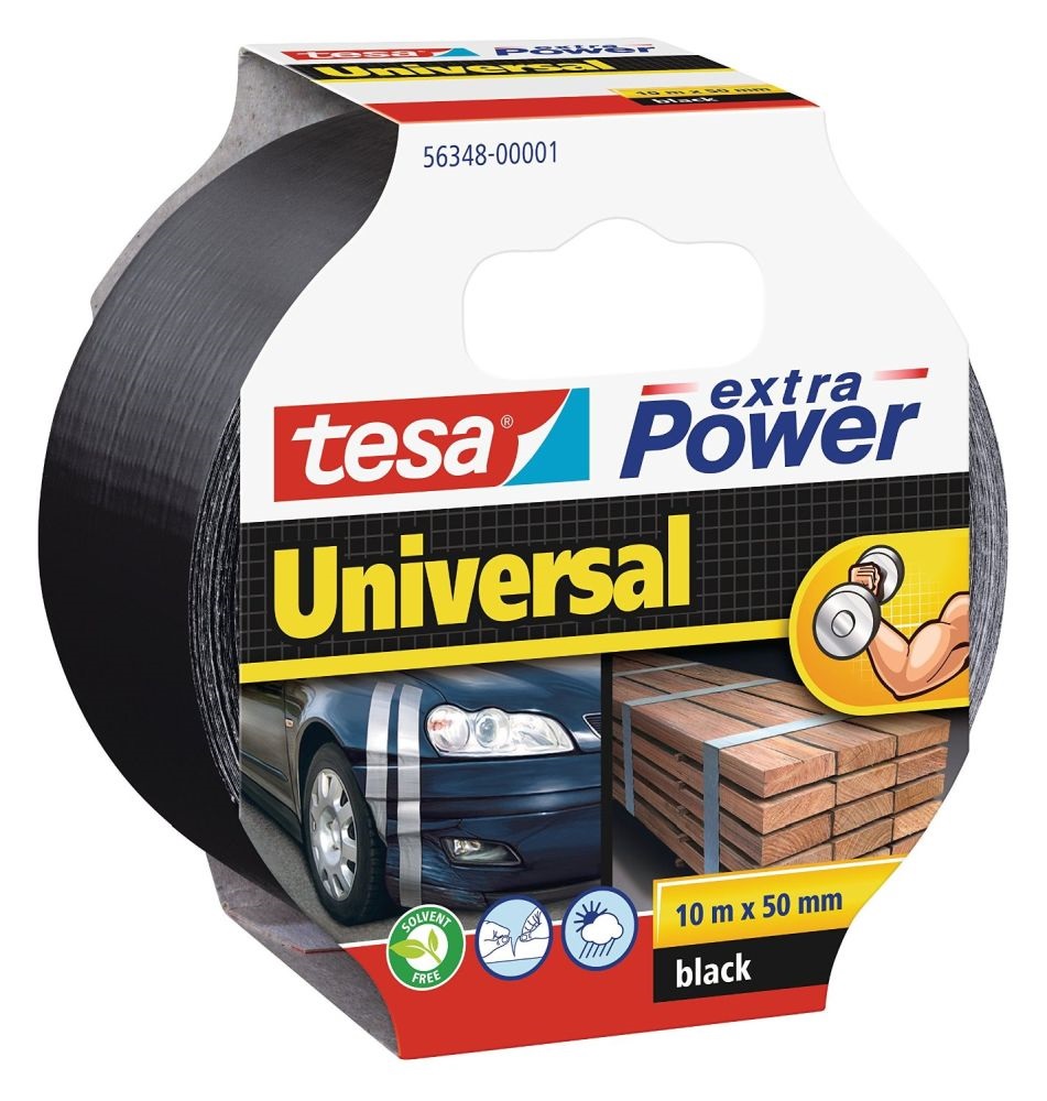 Tesa 56348 Extra Power 50mmx10 m fekete szövetszalag