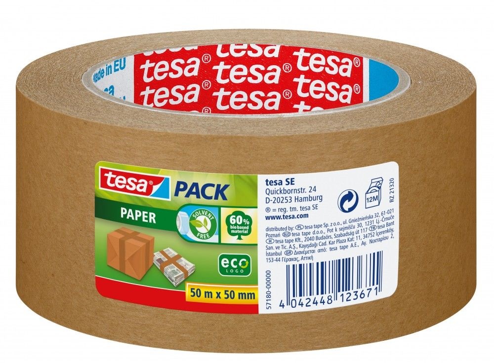 Tesa 57180 50mmx50 m környezetbarát csomagzáró szalag