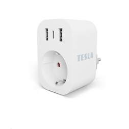 Tesla SP300-3USB 3 USB kimenettel; 2 USB-A, 1 USB-C; okos konnektor