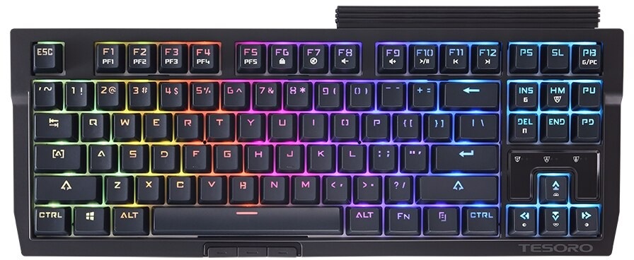 Tesoro Tizona Spectrum Kailh RED switch RGB UK billentyűzet
