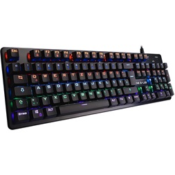 The G-Lab KEYZ-CARBON-V3/INT EN RGB fekete mechanikus (blue switch) gamer billentyűzet