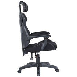 The G-Lab KS BARIUM BLACK (állítható magasság; áll. kartámasz) fekete gamer szék