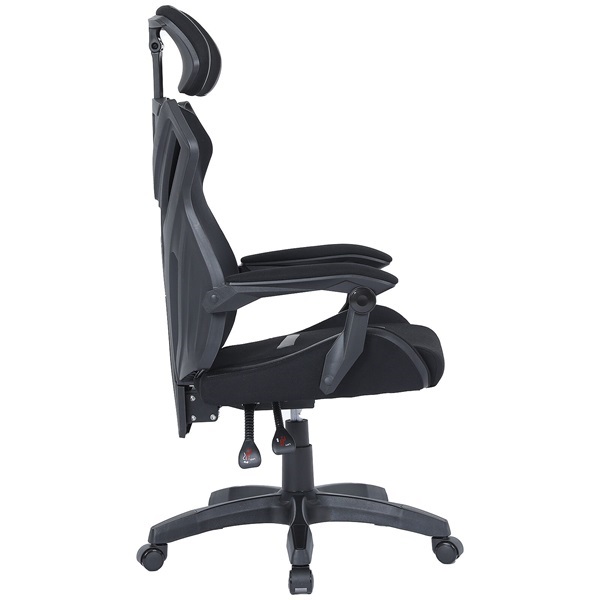 The G-Lab KS BARIUM BLACK (állítható magasság; áll. kartámasz) fekete gamer szék