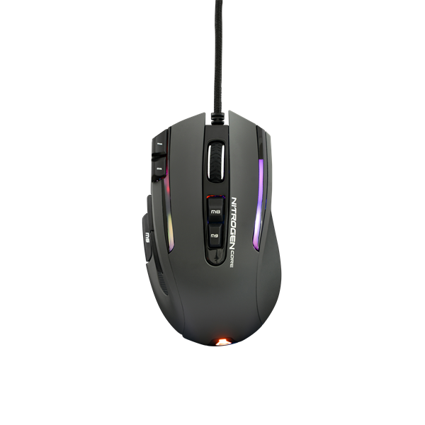 The G-Lab KULT-NITRO-CORE KULT NITRO CORE RGB vezetékes fekete gamer egér