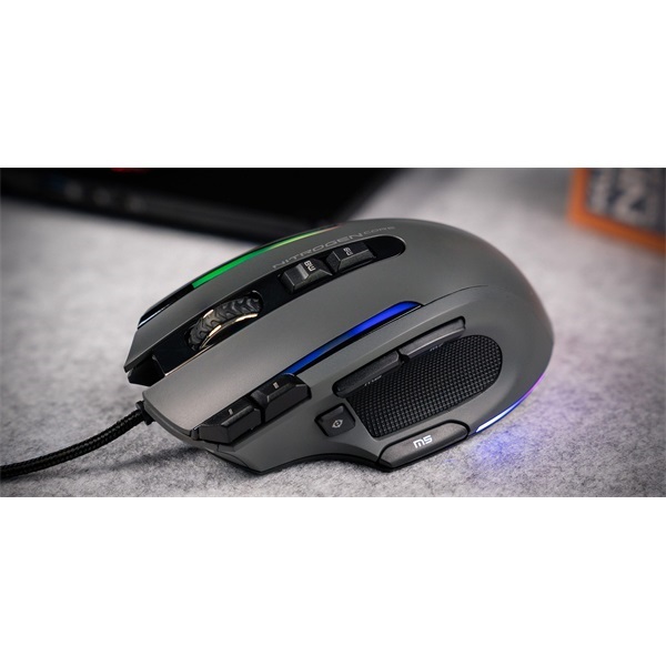 The G-Lab KULT-NITRO-CORE KULT NITRO CORE RGB vezetékes fekete gamer egér
