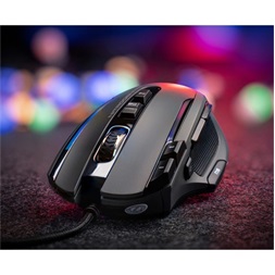 The G-Lab KULT-NITRO-CORE KULT NITRO CORE RGB vezetékes fekete gamer egér