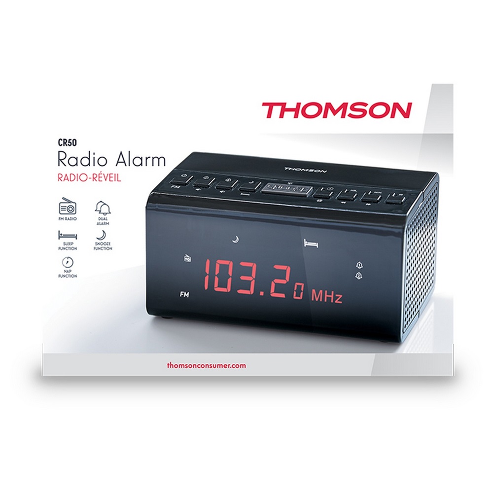 Thomson CR50 rádiós ébresztőóra és telefontöltő