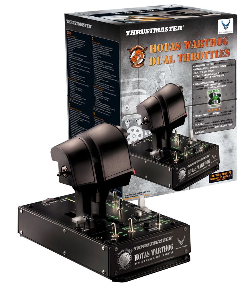 Thrustmaster 2960739 Dual Throttles and Control Panel HOTAS WARTHOG for PC kontrol panel
