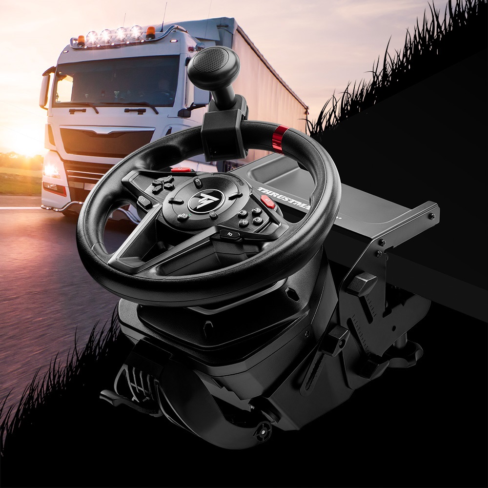 Thrustmaster 4160648 PS4/PS5/PC T128-P TYPE C (PLUG EU) SimTask versenykormány + pedál + rögzítőrendszer