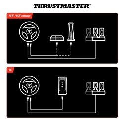 Thrustmaster 4160880 T98 Ferrari 296 GTB Edition PS5/PS4/PC kormány + pedál