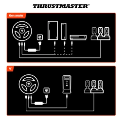 Thrustmaster 4460242 T598-X Xbox Series/Xbox One/PC kormány + pedál